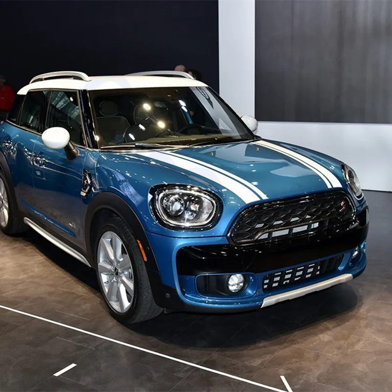 Декоративная наклейка на капот для стайлинга автомобиля цветные полосы KK MINI Cooper S