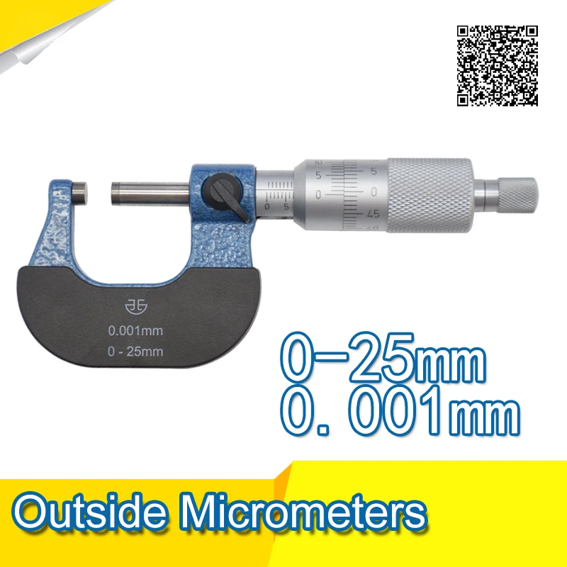 0 25mm 0.001mm Micron outside micrometers calibration micrometein
