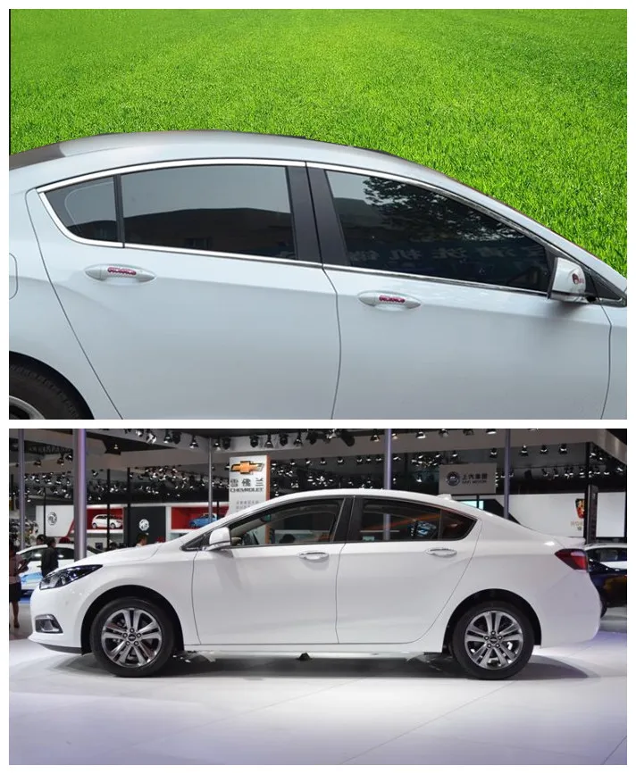 Для Chevrolet Cruze 2010 2011 2012 2013 хром Чехлы хромированная полоски Автомобиль Полное отделка окна аксессуары