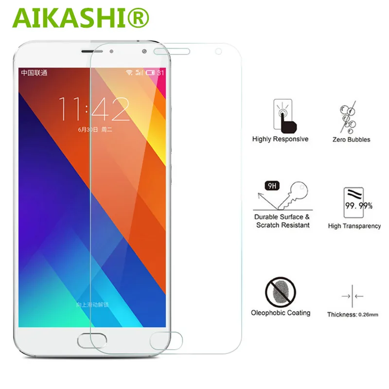 AIKASHI 10 шт. 9H для MeizuM3S закаленное стекло Meizu U10 U20 Pro5 MX6 M2 M3 M5 Note M5sM5C M6 2.5D Защитная