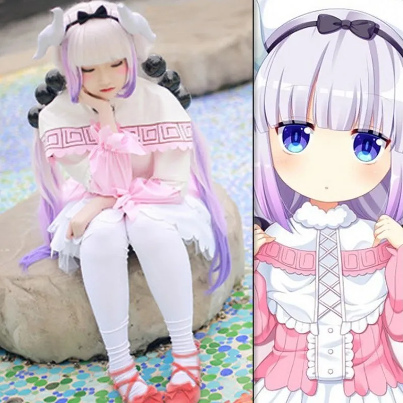 Костюм для косплея аниме Miss Kobayashi's Dragon Maid костюм Анны Камуи комплект с юбочкой и