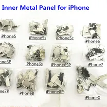 Полный корпус внутренний маленький металлический Железный для iPhone 5 5c 5S 6 6s 7 8 plus X маленький держатель защитный экран на опоре пластина набор деталей для телефона