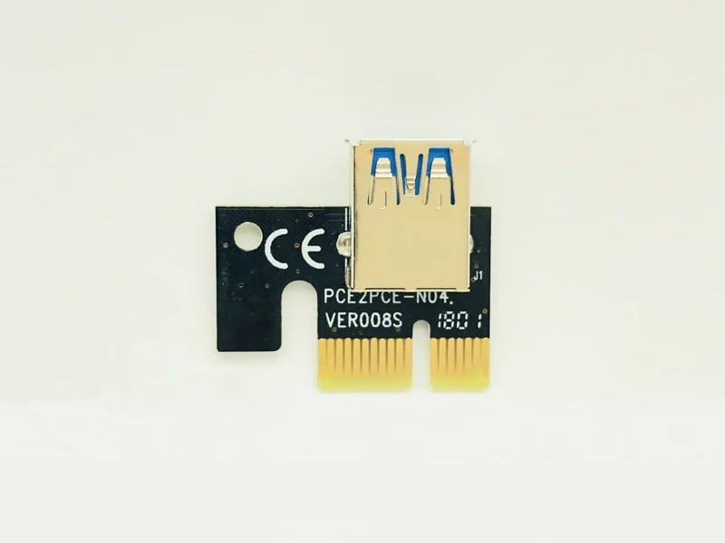 50 шт. Ver009s Riser PCI E Express 1x to 16x Card два светодиодных кабеля USB 3 0 SATA 6pin 4pin molex power для BTC Miner