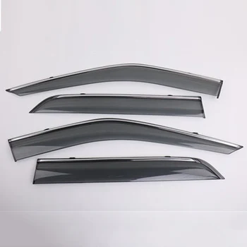 preço Montford Plástico Abs Janela Viseira Toldos Ventilação Sol Guarda Chuva Escudo Defletor Cobre 4 Peças Para Ford Explorer Sport 2016 2017