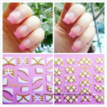 Последние отличные 3D вельвет пудра наклейки для ногтей Обертывания Французский маникюр покрытие для ногтей нашивки с картинками крышка 500pks/Лот отправка ems