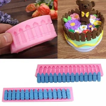 

DIY Fence Silicone Mold Fondant Cake Baking Tools Silicone Moulds Pastry Sugercraft Cake Decorating Tools Silicone Bakeware
