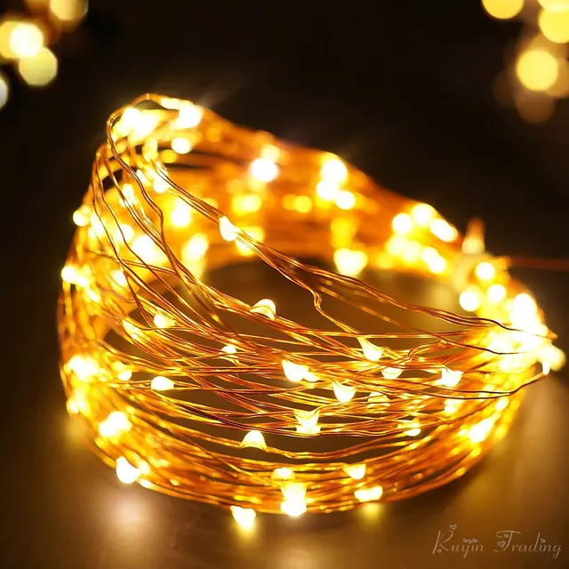 Led Strip 10m 100 Outdoor Garland Wedding Party Led Strip 10m 100 Outdoor Garland Wedding Party Decoration 2m 5m Fairy Light String Gold Copper Battery Operated