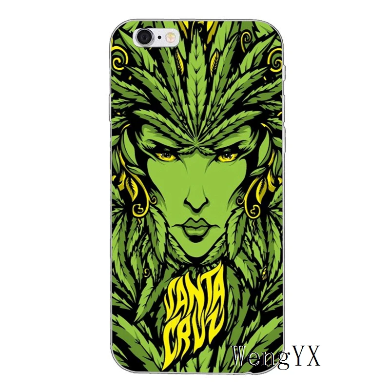 Санта Круз скейтборды арт для iPhone X XR XS Max 8 7 plus 6s 6 plus SE 5S 5c 5 4S 4 iPod Touch чехол мягкий чехол для телефона