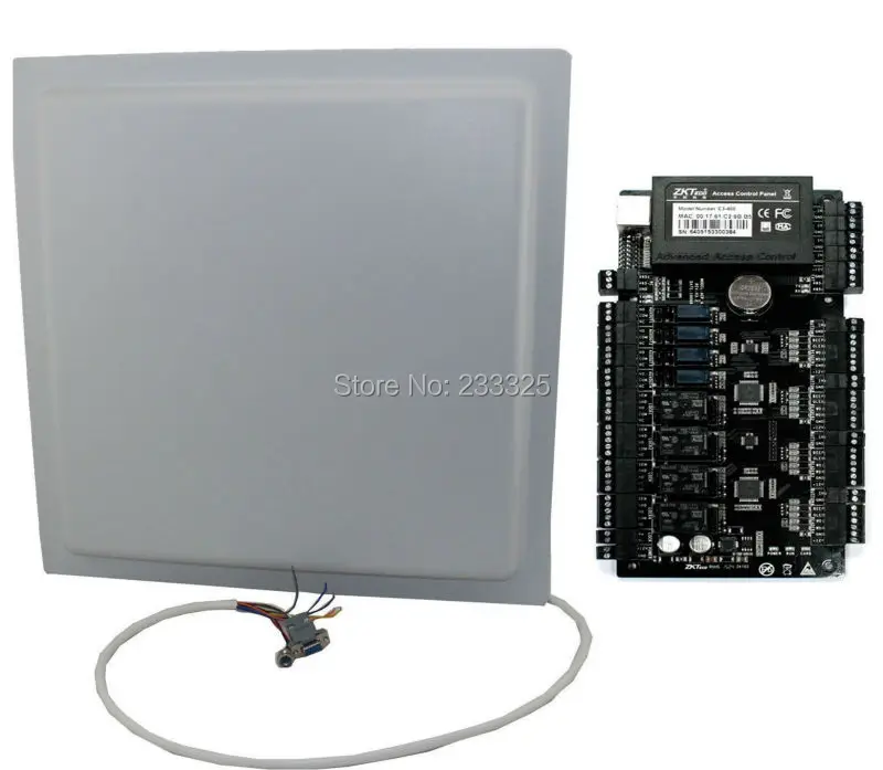 

15M long range RFID UHF reader WG26 WG34 RS232 RS485 EPC GEN2 902~928MH 12dBi antenna with door access controller board panel