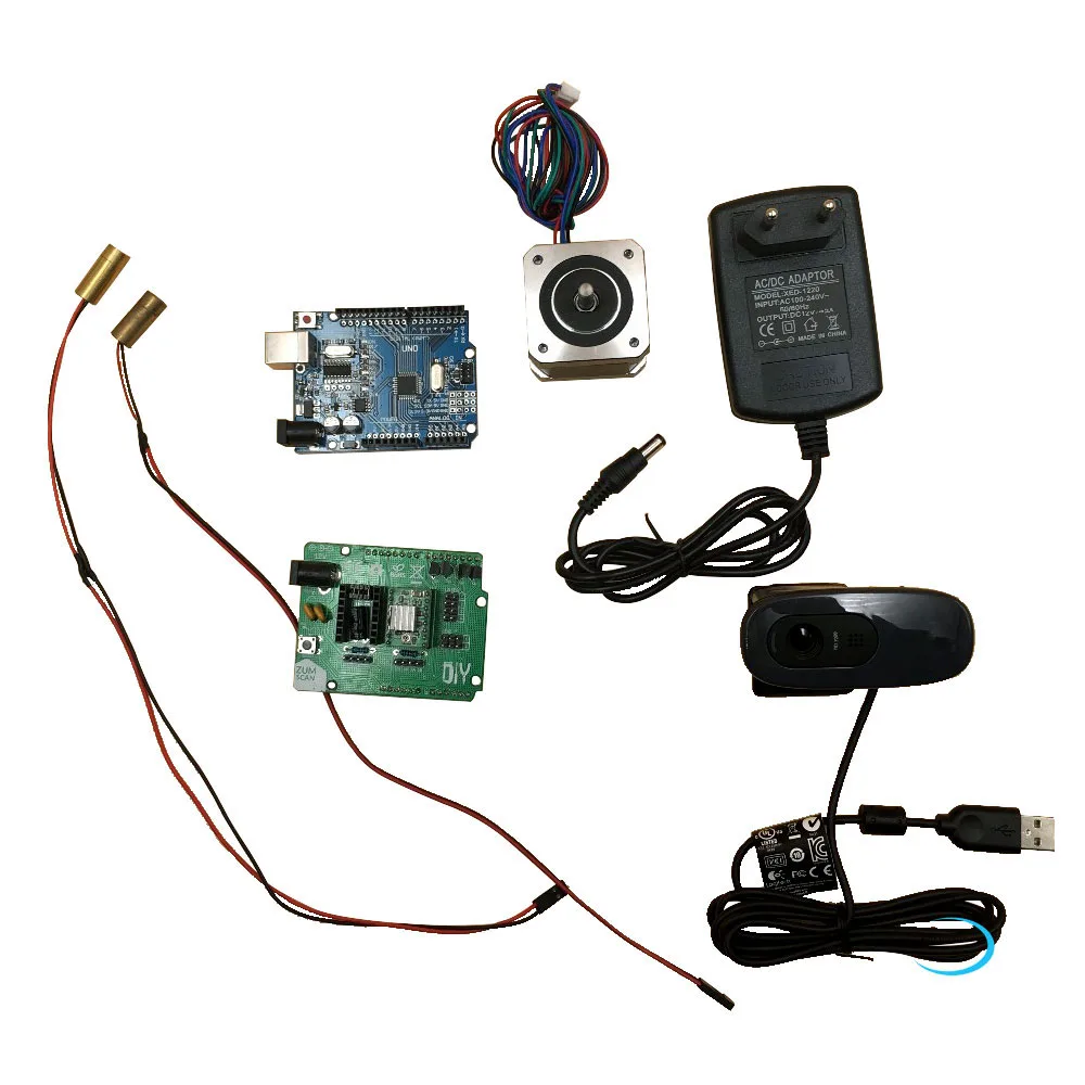 

Reprap Ciclop 3d scanner electronics set UNO controller lasers ZUM Scan Expansion board plug camera full kit free shipping