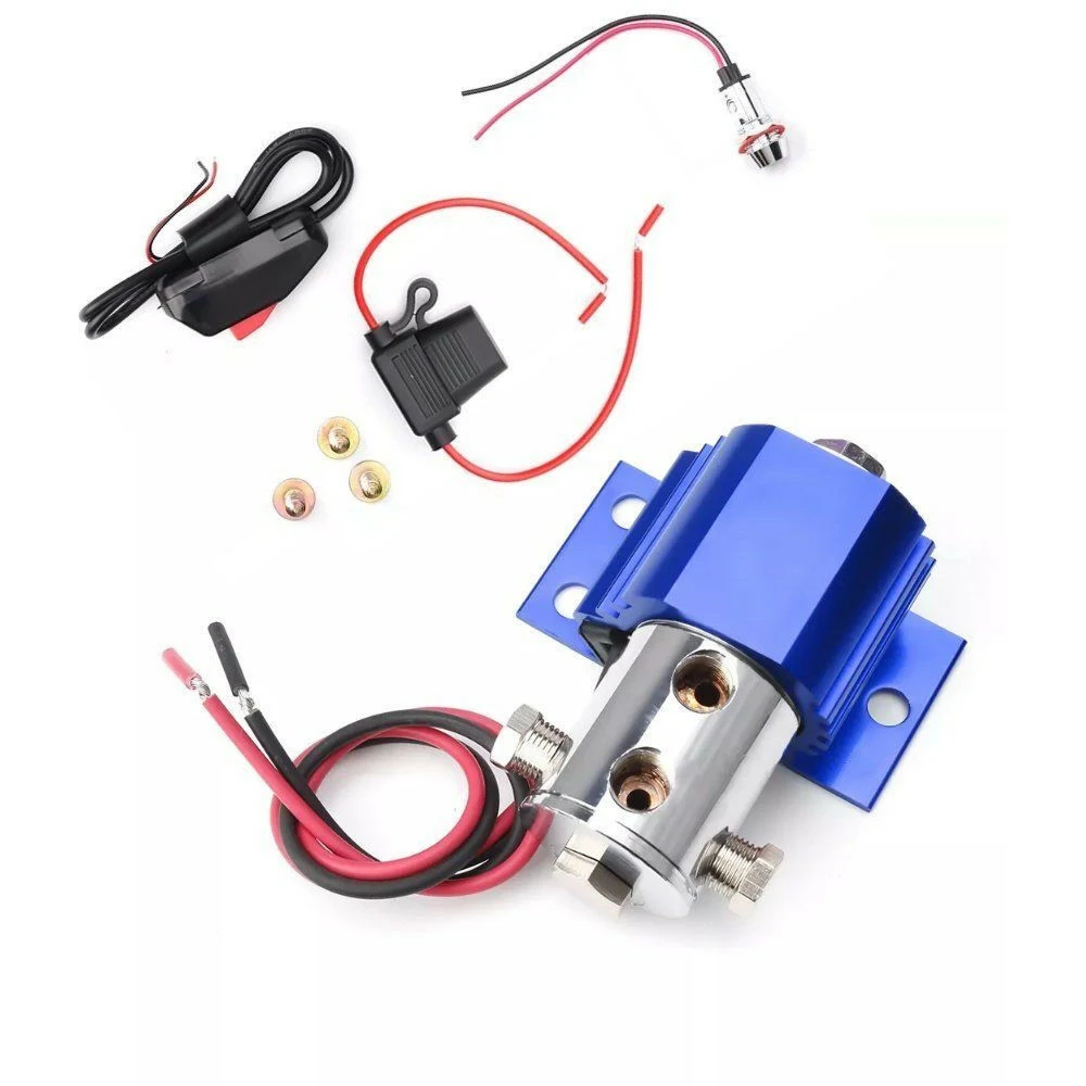 

FrontMetal + Plastic Line Lock Heavy Duty Type Brake Lock Roll Control Holder+Switch Kit Blue