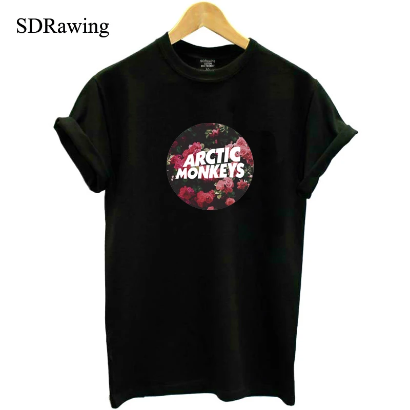 

Harajuku Arctic Monkeys Band Print Cotton Casual t shirts tees Shirt For Top Plus Size Hipster Latest woman clothing