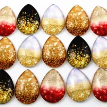 10 шт. 18x25 мм микс ручной работы фото Стекло падение Стиль Кабошоны(D6-02