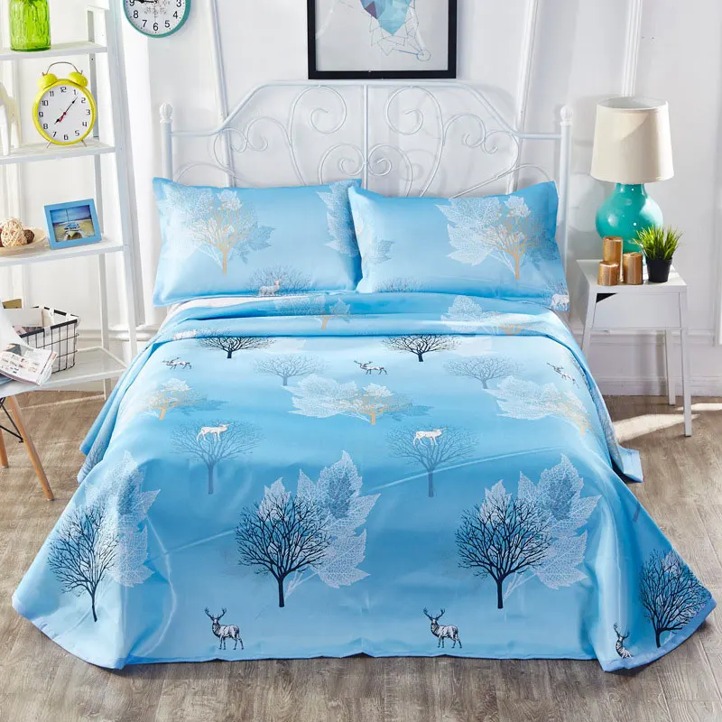 

15 Models Three Piece Set Quilt Sheets 2019 Fashion Luxury Nylon Ice Silk Home Fashion Printing Breathable Three Piece Sets