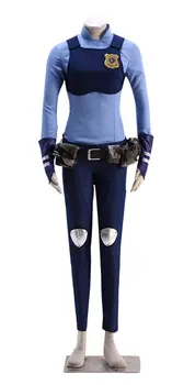 

Zootopia Judy Police Cosplay Costume Rabbit Ears Tail Full Accessory
