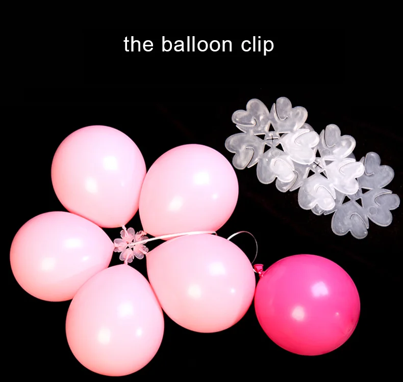 FANLUS 20pcs 5 In 1 Plastic Balloon Clip Tie for Sealing, Make Flower design Balloon For Wedding Birthday Party Decoration (2)