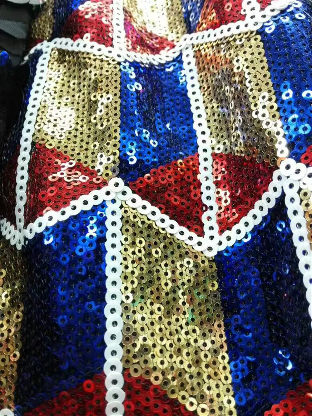 Африканский тюль с пайетками кружевная ткань Африканская французская кружевная ткань с пайетками высокое качество французское кружево с пайетками ткань синий золотой красный