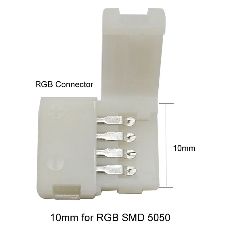 10 шт./лот, 3528 5050 светодиодные ленты разъемы 2pin 8 мм/2pin 10 мм/4pin 10 мм сварочный разъем для rgb светодиодные ленты 12 В 2835 5050