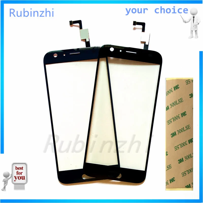 RUBINZHI Phone Touch Sensor For Doogee BL5000 Panel Digitizer Front Glass Lens Replacement Repair Parts+Tape | Мобильные телефоны и