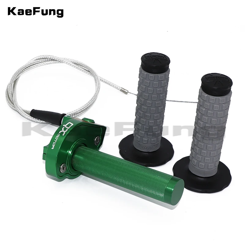 

CNC Aluminum Throttle Grip Quick Twister+Throttle Cable+handlebar grips Pro XR KLX SDG SSR CRF50 70 110 IRBIS TTR Dirt Pit Bike