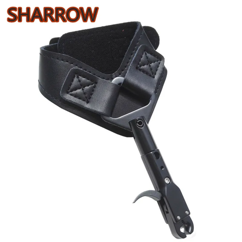 1Pc Compound Bow Caliper Release Aids Wrist Straps Aid Trigger Bow Release For Outdoor Shooting Training Archery Accessories archery caliper release aid compound bow wrist strap adjustable right left hand for bow and arrow hutning shooting accessories