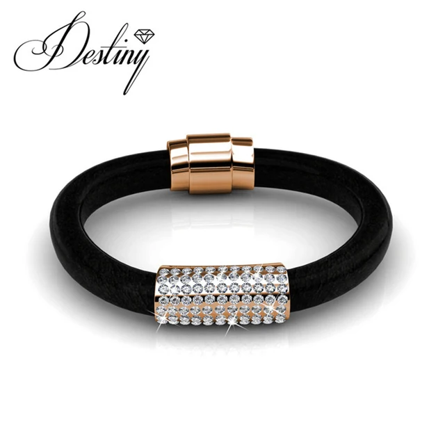 Destiny Jewellery Embellished With Crystals From Swarovski Bracelet Destiny Jewellery Embellished With Crystals From Swarovski Bracelet Lu Leather Bracelets Bangles Db0070