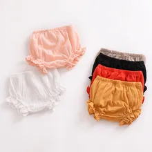 Малышей Летние шорты для девочек мальчиков треугольные Трусы-шорты Плавки прекрасный рюшами Кружева повседневные шаровары для детей PP брюки Dwq251