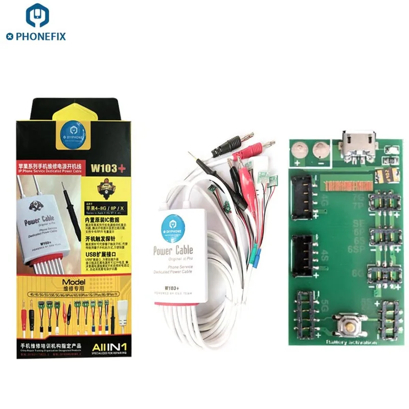 

PHONEFIX Power Supply Cable Professional Phone Dedicated Power Test Cable for Apple iPhone Logic Board Charging Wire