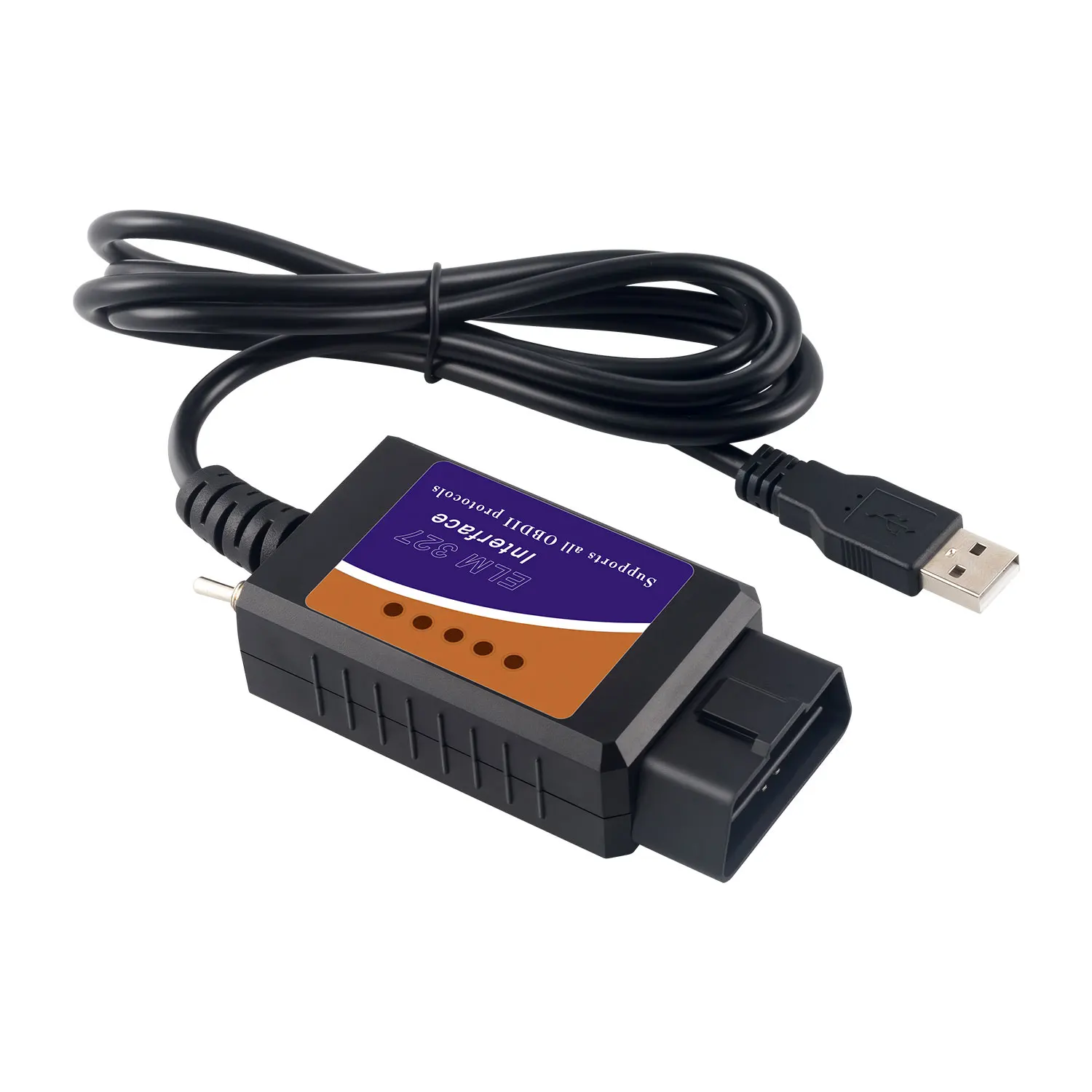 ELM327 USB V1.5 CH340+ 25K80 FTDI чип-код для Ford Скрытая функция HS CAN/MS CAN ELM 327 Bluetooth OBDII диагностический инструмент - Цвет: USB Version 1