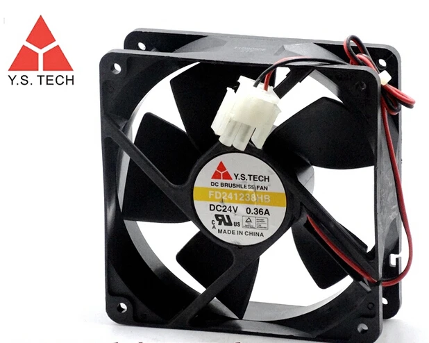 FD241238HB 120*120*38 24V 0.36A 12 см двойной шар|12cm fan|dual fanfan 12cm |