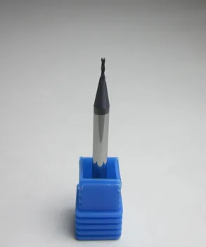 

5PCS HRC45 diameter 1MM two 2 flutes Tungsten Carbide flat End Mills milling cutter CNC machine cutting metal for steel 45HRC