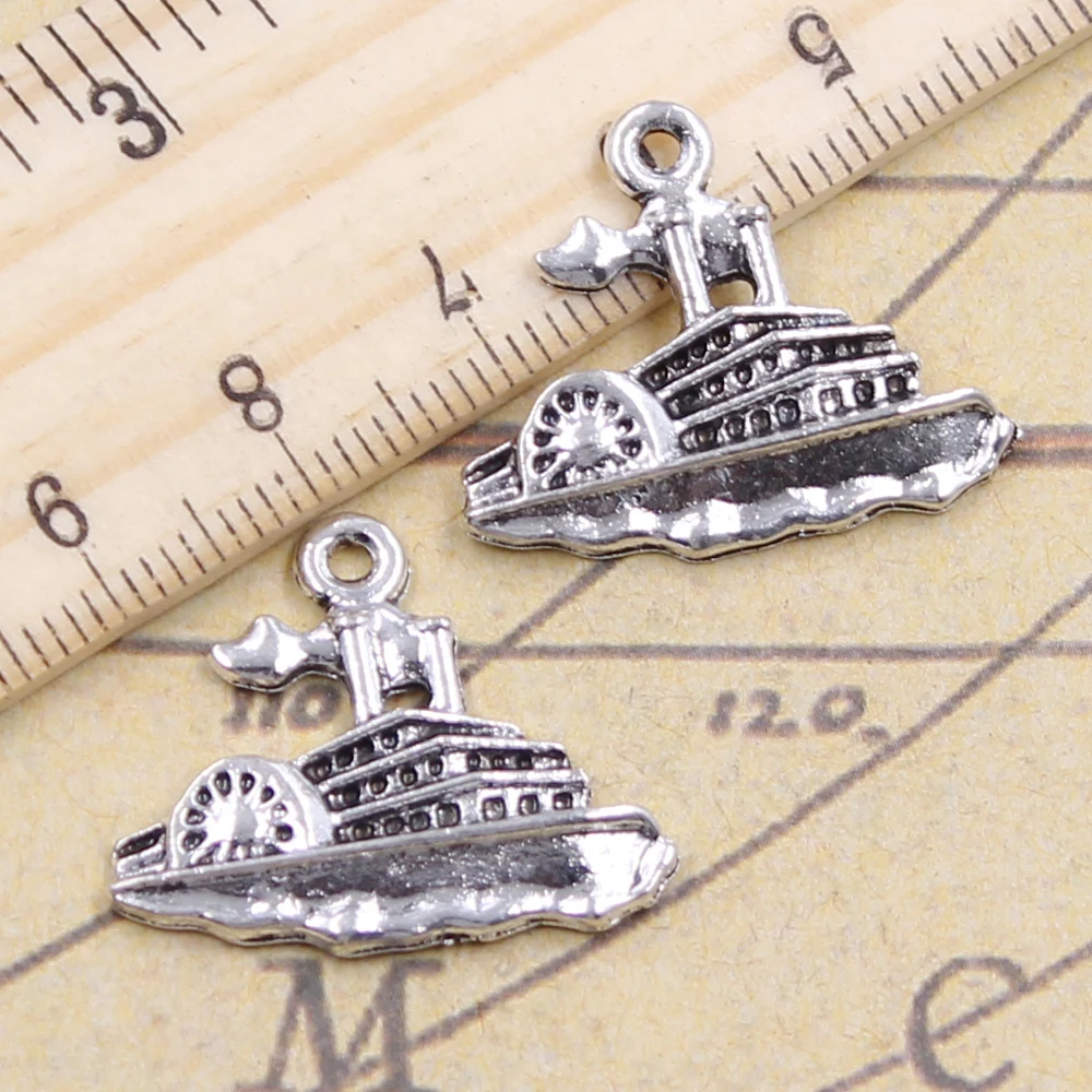 

10pcs Charms speedboat yacht motorboat 20x24mm Tibetan Silver Plated Pendants Antique Jewelry Making DIY Handmade Craft pendant