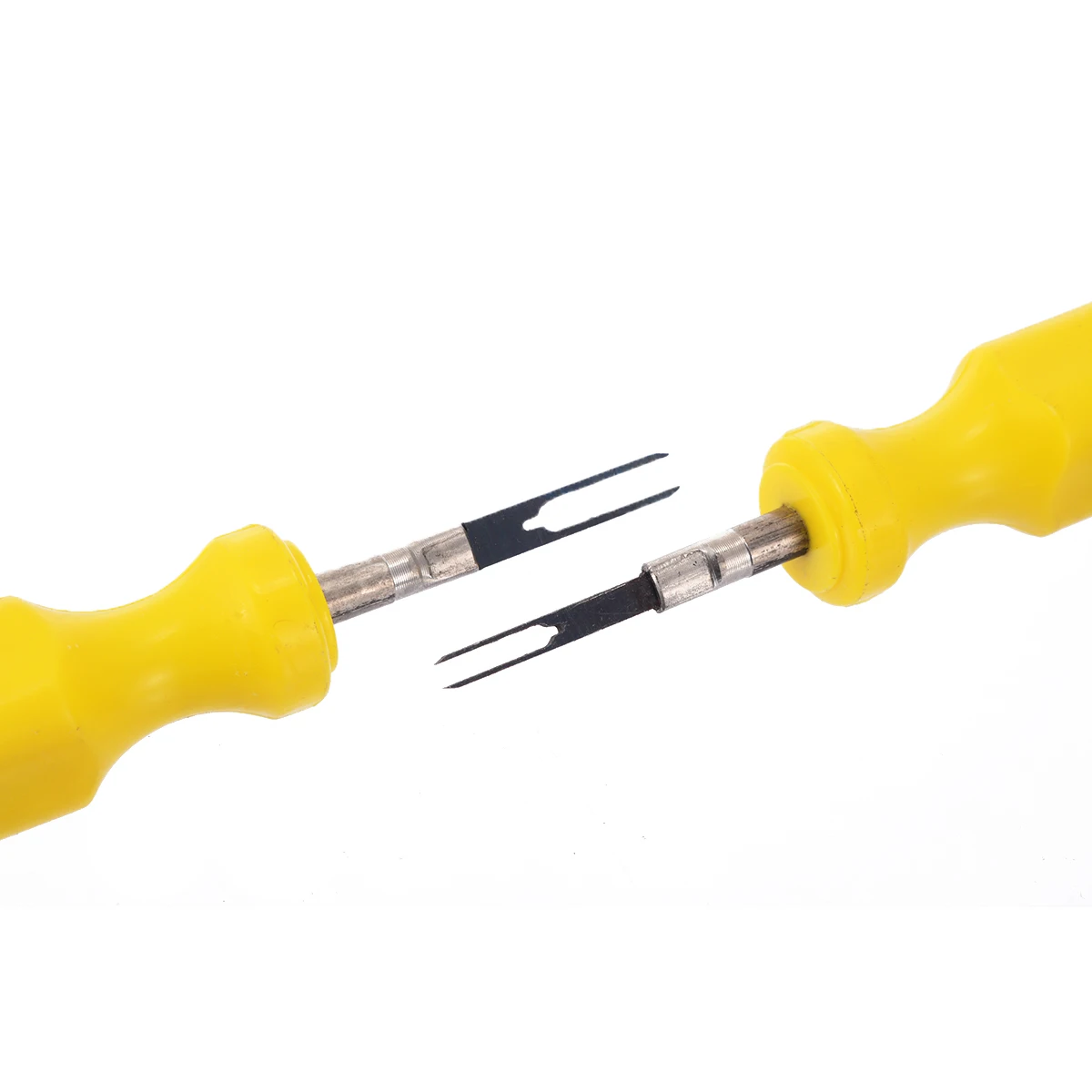 2PCS 3mm + 2mm Car Wiring Connector Pin Release Extractor Puller Auto Terminal Removal Tool with Plastic Handle Kit For Audi