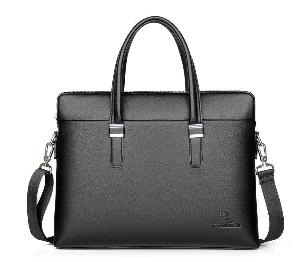2019 Новая мода сумка Для мужчин Портфели A4 из искусственной кожи Для мужчин сумки Бизнес ноутбук сумка Элитный бренд Мужские портфели Сумки