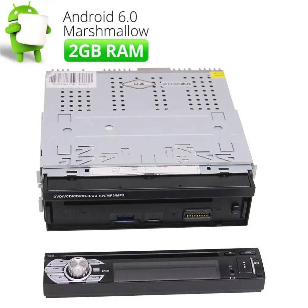 Clearance 7" Android 6.0 Single 1 Din Car Radio Stereo GPS OBD2 3G DAB+ Bluetooth+CAMERA 3