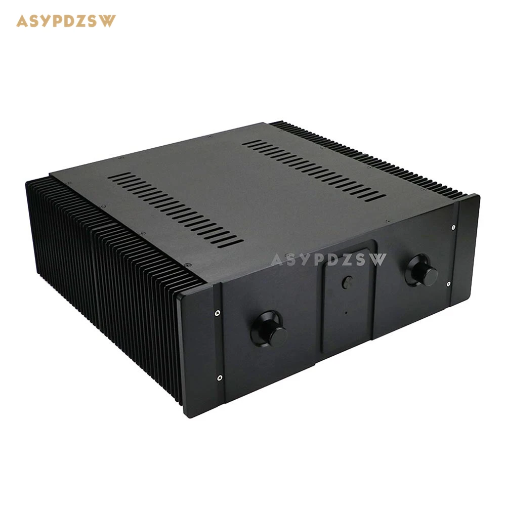 Big radiator class A aluminum amplifier chassis DIY Enclosure box with handle