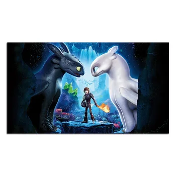

canvas painting dragon poster dinosaurussen Print wall art picture for living room child decoration unframed