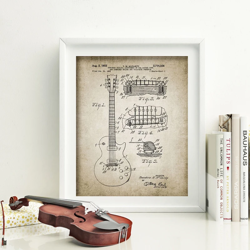 Electric Guitar Canvas Art Poster Home Decoration