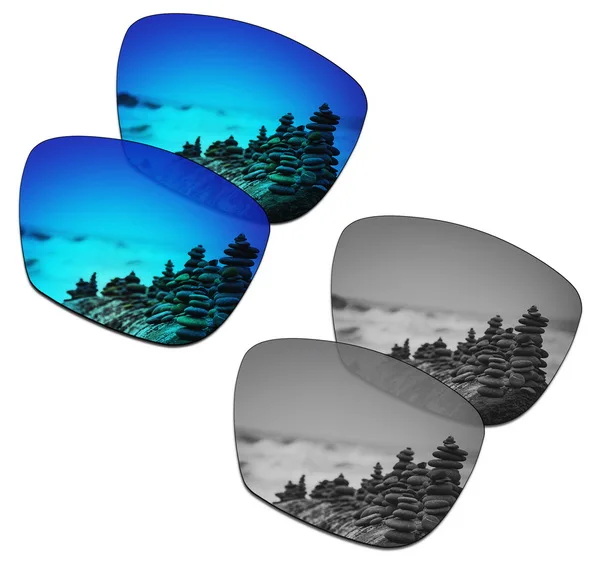 Blue and Silver Mirr Дропшиппинг SmartVLT замена Поляризованные линзы для солнцезащитных очков-несколько пар упакованы - Цвет линз: Blue and Silver Mirr