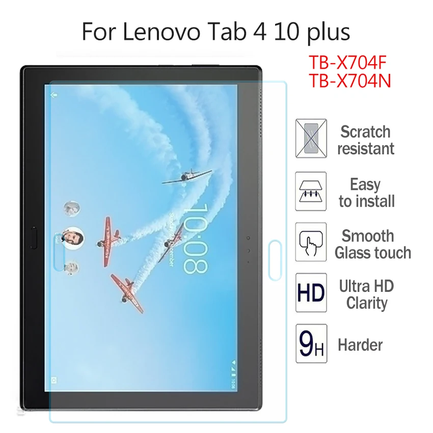 Закаленное стекло для lenovo TAB 4 10 Plus TB-X704N TB-X704F Top HD 9H Защитная пленка для экрана жесткий чехол 10 ''ультра прозрачное стекло