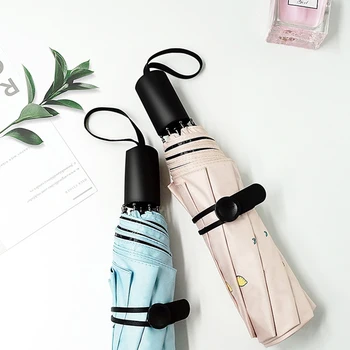 

Umbrella Rain Women Folding Clear Paraso Umbrella Men Windproof Kids Girls Tous Tous Mujer Japanese Rain Gear Black Coating Cute