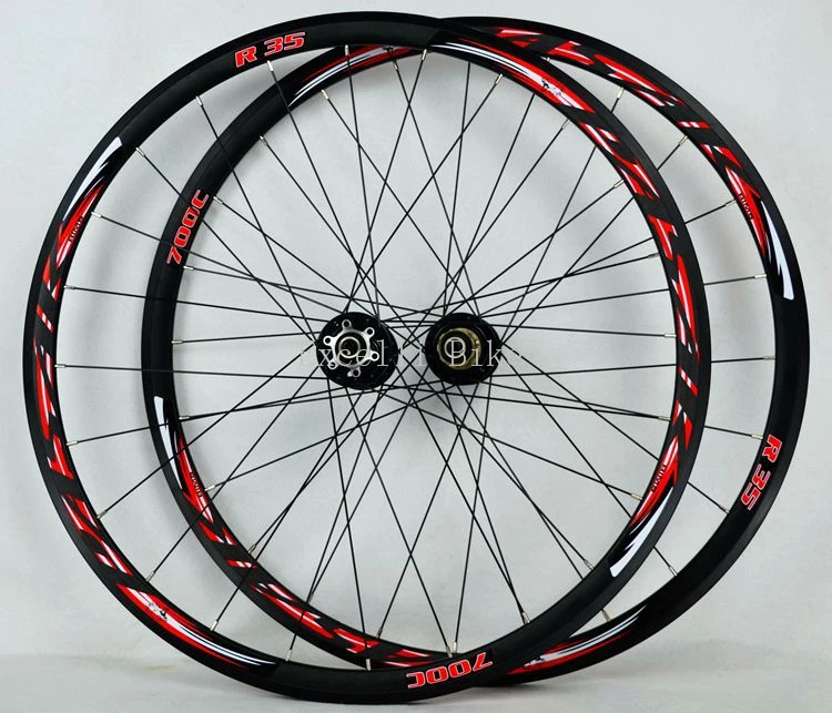 Sale 700CC Wheels disc brake road wheels road bicycle road bike V/C brake 30MM alloy rim 29inch Cross-country road bike. light wheel 5