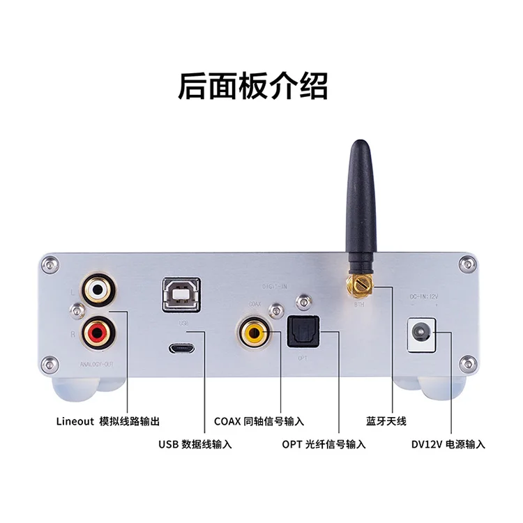 BORIZSONIC NXC01 ES9038Q2M Декодер коаксиальный Оптическое волокно XMOS Цифровой интерфейс bluetooth 5,0