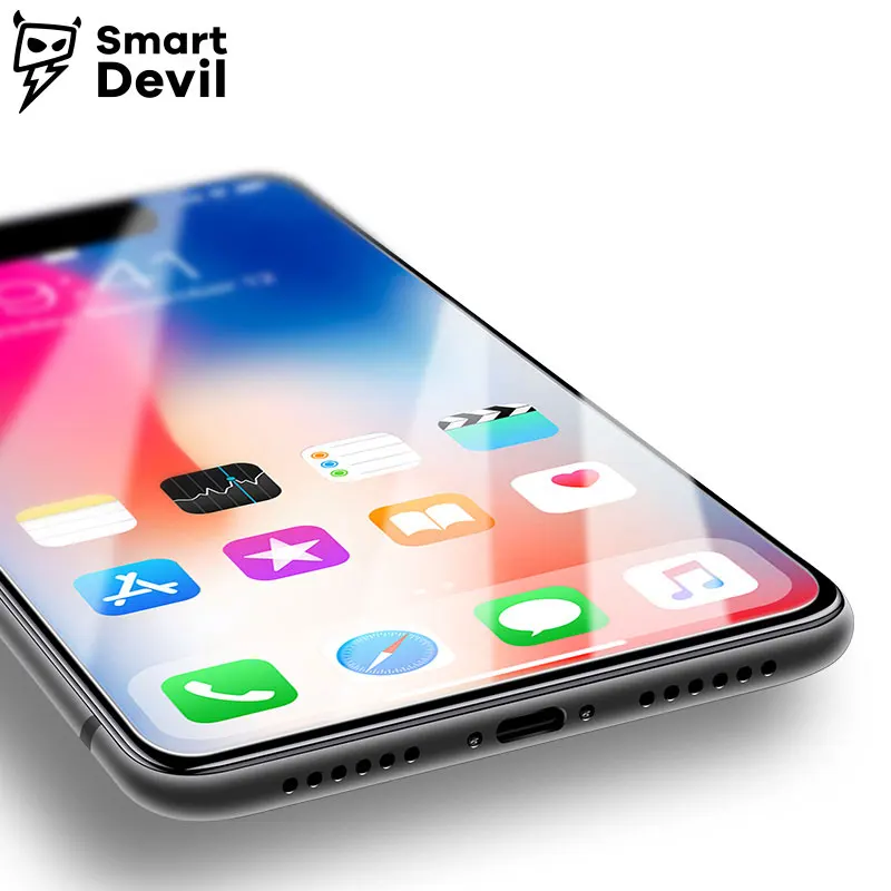 Закаленное стекло SmartDevil 9H для apple iphone X мобильный телефон защитная пленка