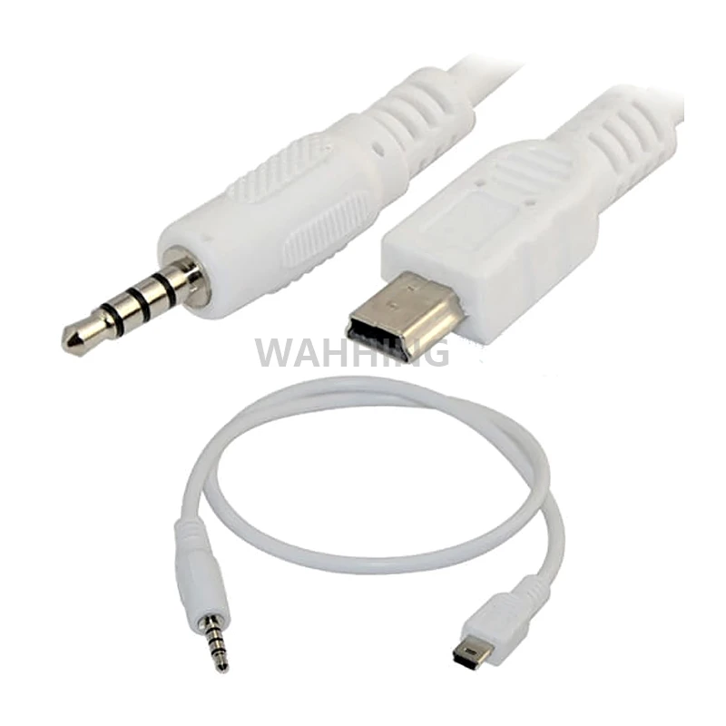 Adaptador de Cable estéreo de enchufe Mini USB a jack 3,5mm coche, Cable de Audio auxiliar Hifi para MP3, MP4, 50cm, HY1267|usb to 3.5mm|usb to 3.5mm jack - AliExpress