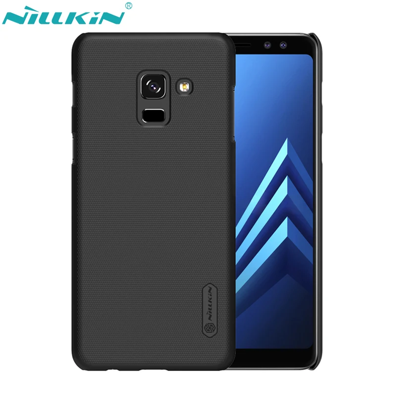 

NILLKIN Phone Cases For Samsung Galaxy A8 2018 Case A530 Cover Hard PC Protective Shell Frosted Back Cover & HD Screen Protector