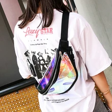 THINKTHENDO лазерная прозрачная поясная сумка для женщин Летняя прозрачная пляжная поясная сумка