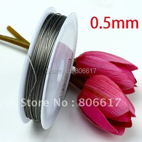 

Best Quality 1 Roll 50M Silver Tone Beading Wire 0.5mm Cord/String/Thread Jewelry Making (W00439)
