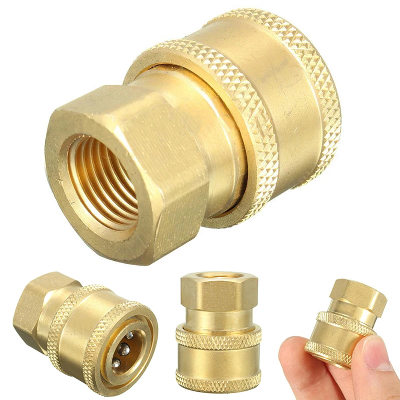 1/4'' Quick Release Pressure Washer Hose Adaptor Connector Plug To BSP1