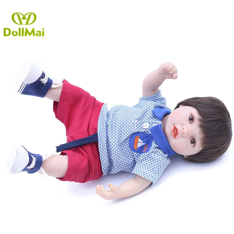 Настоящие куклы reborn baby 1" 40 см силиконовая кукла Новорожденный ребенок Куклы Малыши-мальчики подарок для детей bebes reborn menino bonecas